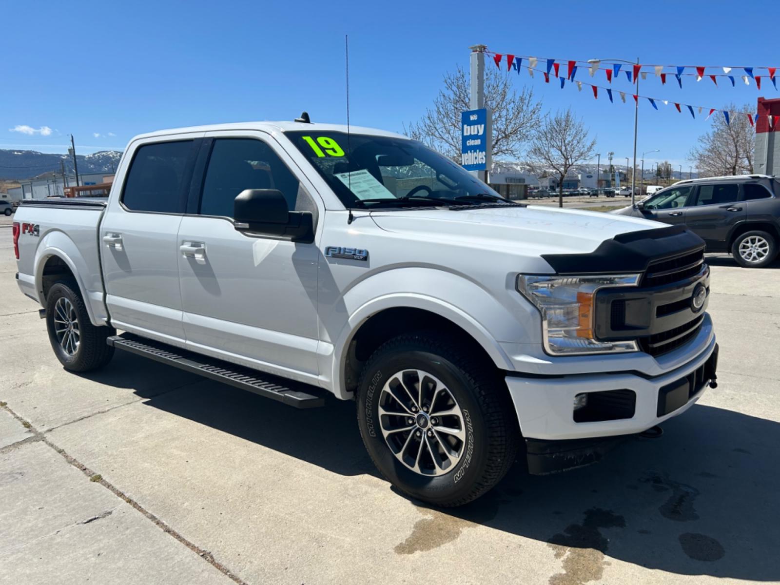 2019 White /BLACK Ford F-150 XLT SuperCrew 6.5-ft. Bed 4WD (1FTEW1E47KF) with an 3.5L V6 TURBO engine, 6A transmission, located at 3030 CY Ave, Casper, WY, 82604, (307) 265-3830, 42.827816, -106.357483 - Check out this beauty! It has the FX4 Off-Road Package, with remote start, and heated seats. Come see how to get into this truck, and be able to off-road with style! - Photo #3